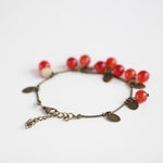 Ruby Cherries Chain BraceletBracelet