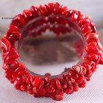 Natural Stone Multilayer BraceletBraceletRed Sea Coral