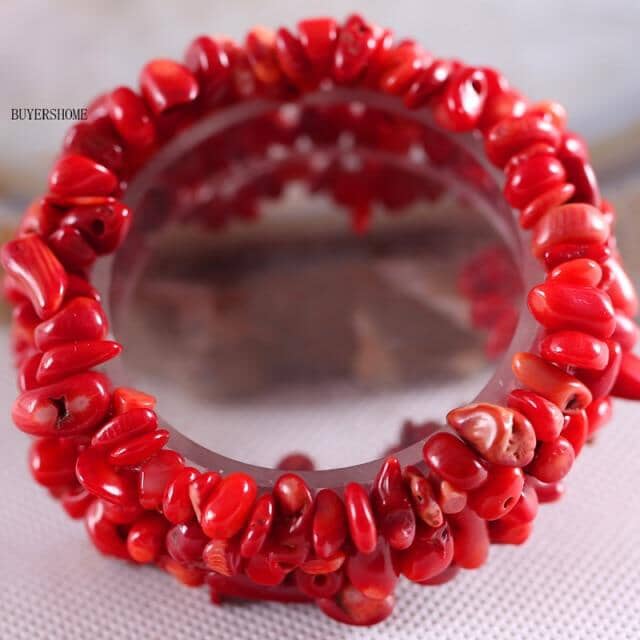 Natural Stone Multilayer BraceletBraceletRed Sea Coral
