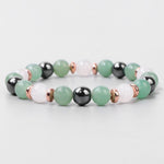 Natural Stone Aventurine and Other Stones with Hematite Beads BraceletBracelet