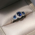 Magnificent Triad Sapphire RingRing