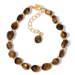 Natural Tiger Eye Stone Irregular Chip BraceletBraceletTiger Eye