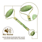 Double Head Green Jade RollerRaw Stone