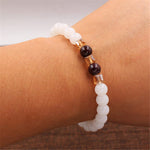 Natural White Chalcedony Charm BraceletBracelet