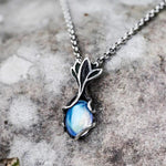 Mystery Fairy Leaf Moonstone NecklaceNecklace