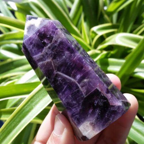 Natural Dream Amethyst Crystal WandRaw Stone