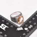 Simulated Morganite Elegant RingRing