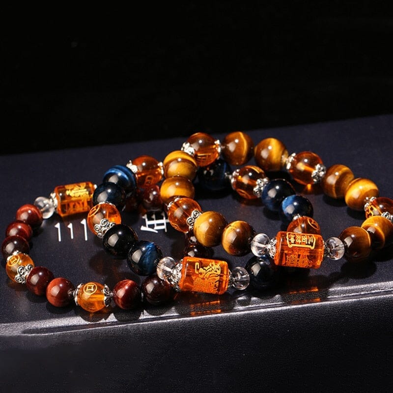 The God of wealth Tiger Eye Stone Beads BraceletBracelet
