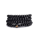 Natural Sandalwood Buddhist Meditation BraceletBraceletblack
