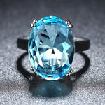 Gorgeous Aquamarine Silver Plated RingRing