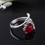 Luxury Ruby Ring - 925 Sterling SilverRing