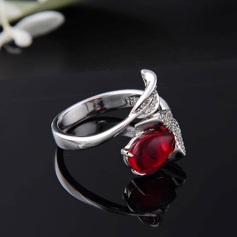 Luxury Ruby Ring - 925 Sterling SilverRing