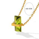 Summer Minimalist Peridot NecklaceNecklace