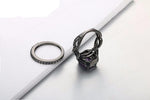 Luxurious Black Gun Plated Amethyst RingRing