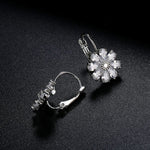 Cubic Zirconia Flower EarringsEarrings