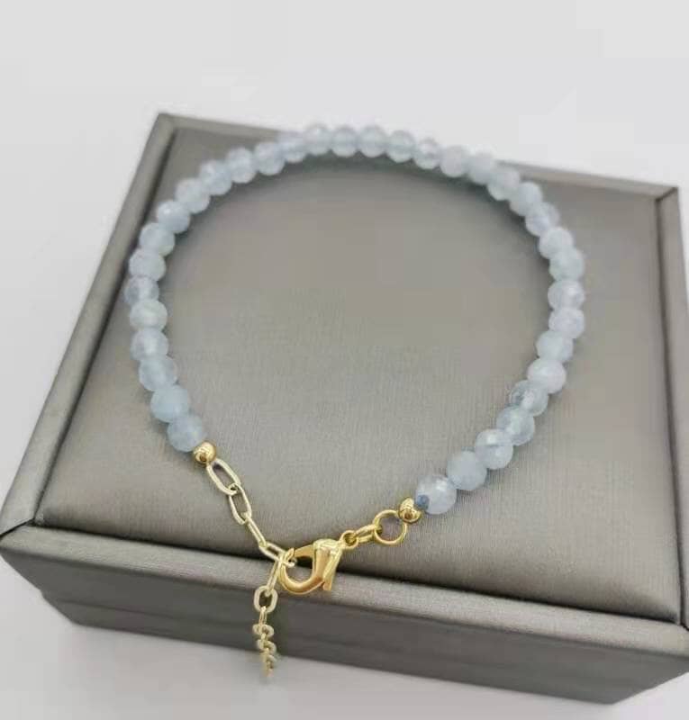 14K Gold Filled Aquamarine Boho BraceletBracelet