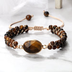 Natural Tiger Eye Stone Yoga Wrap BraceletBracelet