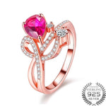Tear Topaz Gemstone Ring - 925 Sterling SilverRing