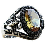 Ancient Scorpion Citrine Crystal RingRing