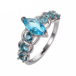 Aquamarine Stone White Gold RingRing6