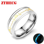 Luminous Glow in the Dark RingRing7Gold Love Blue