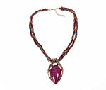Reiki Ball Opal Stone NecklaceNecklace