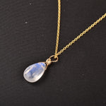 Romantic Gift Natural Moonstone Pendant NecklaceNecklace