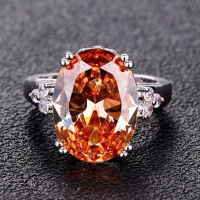 Citrine Gemstone Ring - 925 Sterling SilverRing6