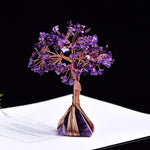 Natural Amethyst Pyramid Base Crystal TreeHome Decor
