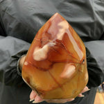 Natural Carnelian Jasper Flame Quartz CrystalHealing Crystal