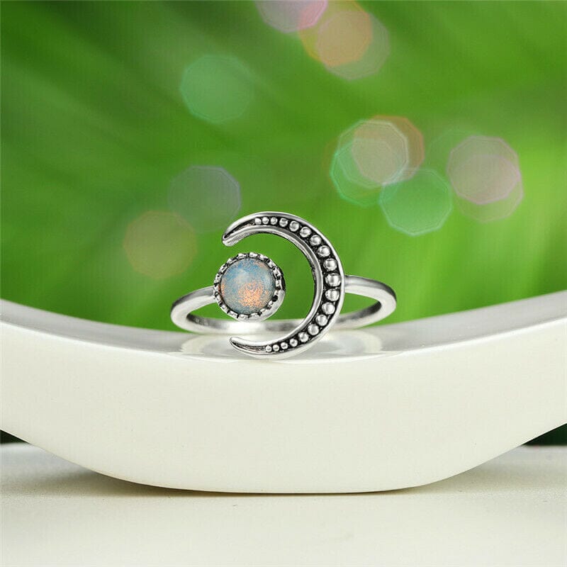 Eclipse Moonstone Adjustable RingRing