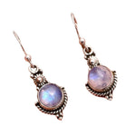 Ethnic Rainbow Moonstone Drop EarringsEarrings