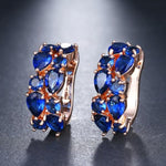 Multi Rose Gold Color EarringsEarringsRose Gold Blue