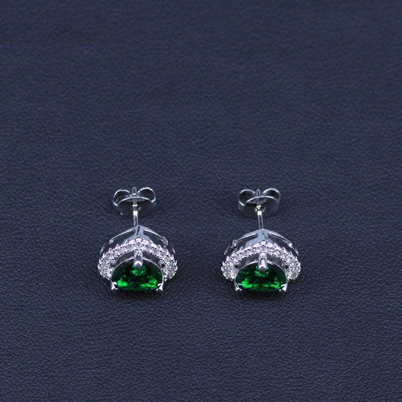 Heart Emerald Jewelry SetNecklace