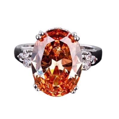 Citrine Gemstone Ring - 925 Sterling SilverRing
