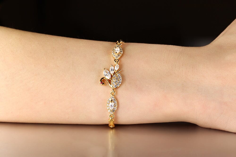 Swan Pave Crystal BraceletBracelet