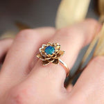 Fresh Lotus Small Moonstone RingRing