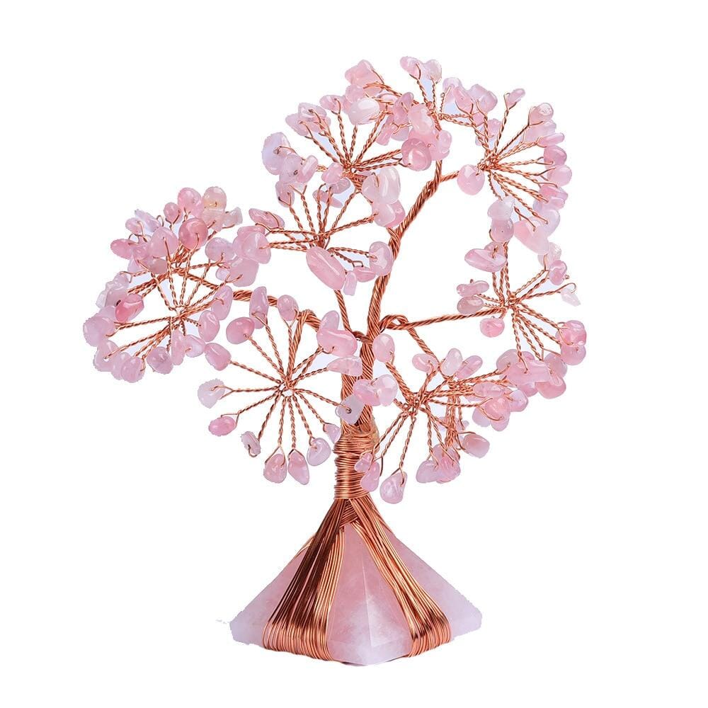 rose quartz money tree Natural Rose Quartz Crystal Tree