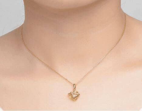 Romantic Heart Citrine NecklaceNecklace