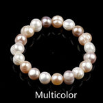 8mm Tricolor Natural Freshwater Pearl BraceletBraceletMULTI