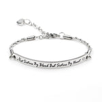 Not Sisters By Blood But Sisters By Heart BraceletBraceletSilver Plated
