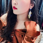 Cascading Glamour Dangling Tassel Drop EarringsEarrings