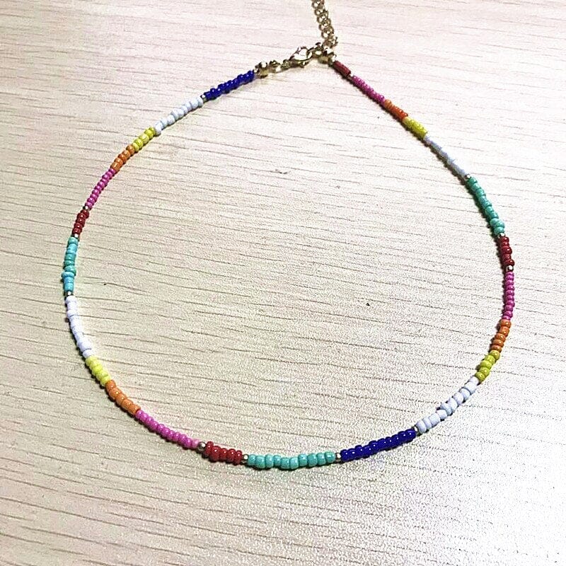 Bohemian Puka Shell Choker NecklaceChoker