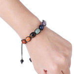 7 Chakras Reiki Natural Stone Braided BraceletBracelet