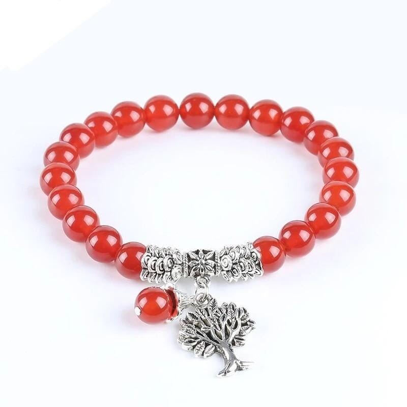 Tree of Life Natural Carnelian BraceletBracelet