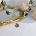 Green Ghost Chorite Crystals Beaded Strand BraceletBracelet