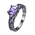 Black Gold Amethyst Sapphire RingRing