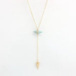 Stylish Barite Bemstone NecklaceNecklaceTurquoise