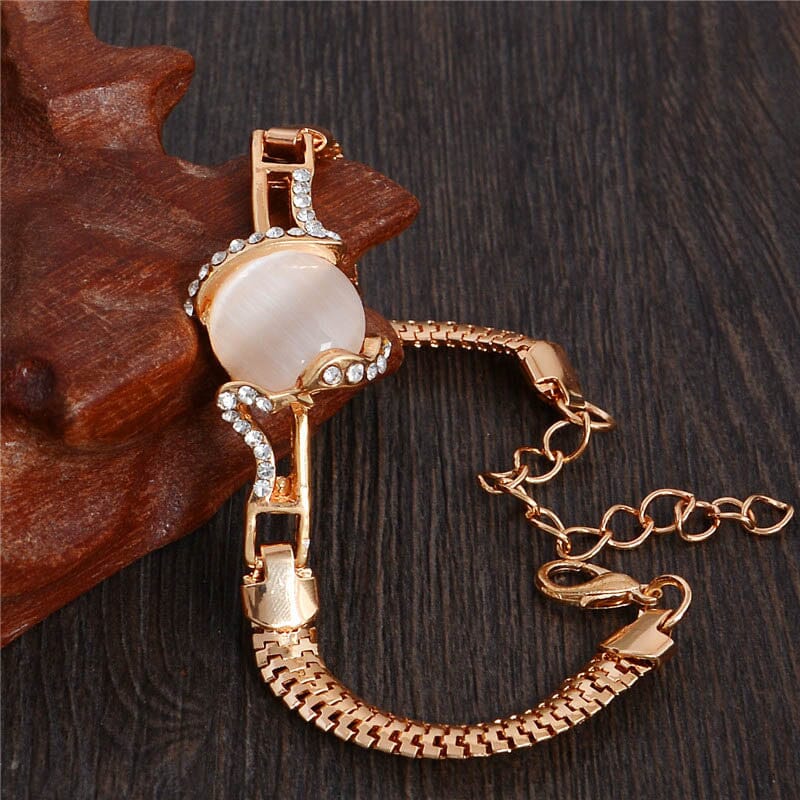 Shiny Austrian Crystal Moonstone Design BraceletBracelet