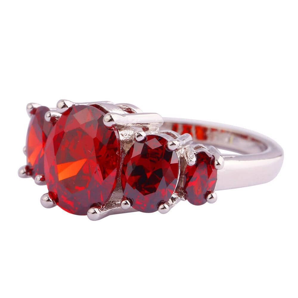 Scarlet 5 Stone Garnet RingRing